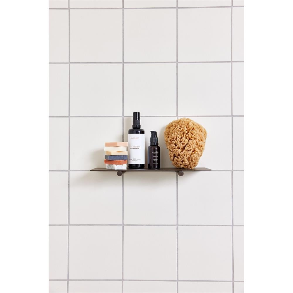 OYOY Pieni Schlichte Duschablage in Bronze-Braun Badezimmerregal aus Edelstahl