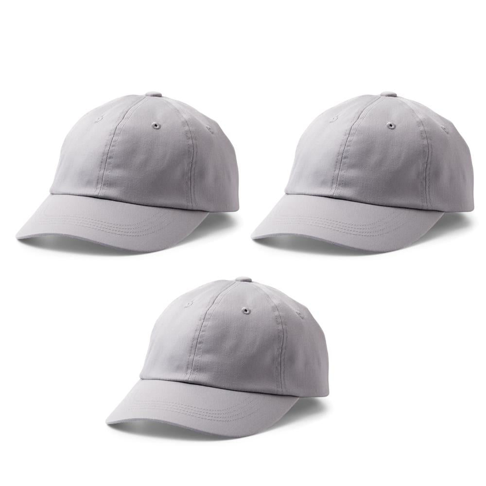 Cricut Ball Cap Rohling 3er Pack Polyester Baumwolle One Size Hut Mütze Kappe Grau Baseballkappe