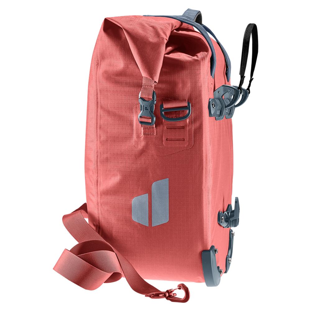 deuter Weybridge, Fahrradtasche, redwood (rot), 25L+5L, mit Bagfix-Halterung