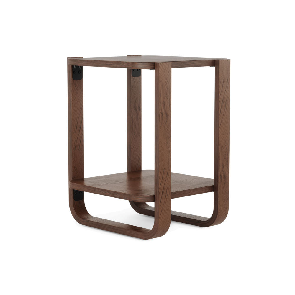 Umbra Bellwood Beistelltisch, Moderner Couchtisch und Nachttisch aus Bugholz in Walnuss Antik