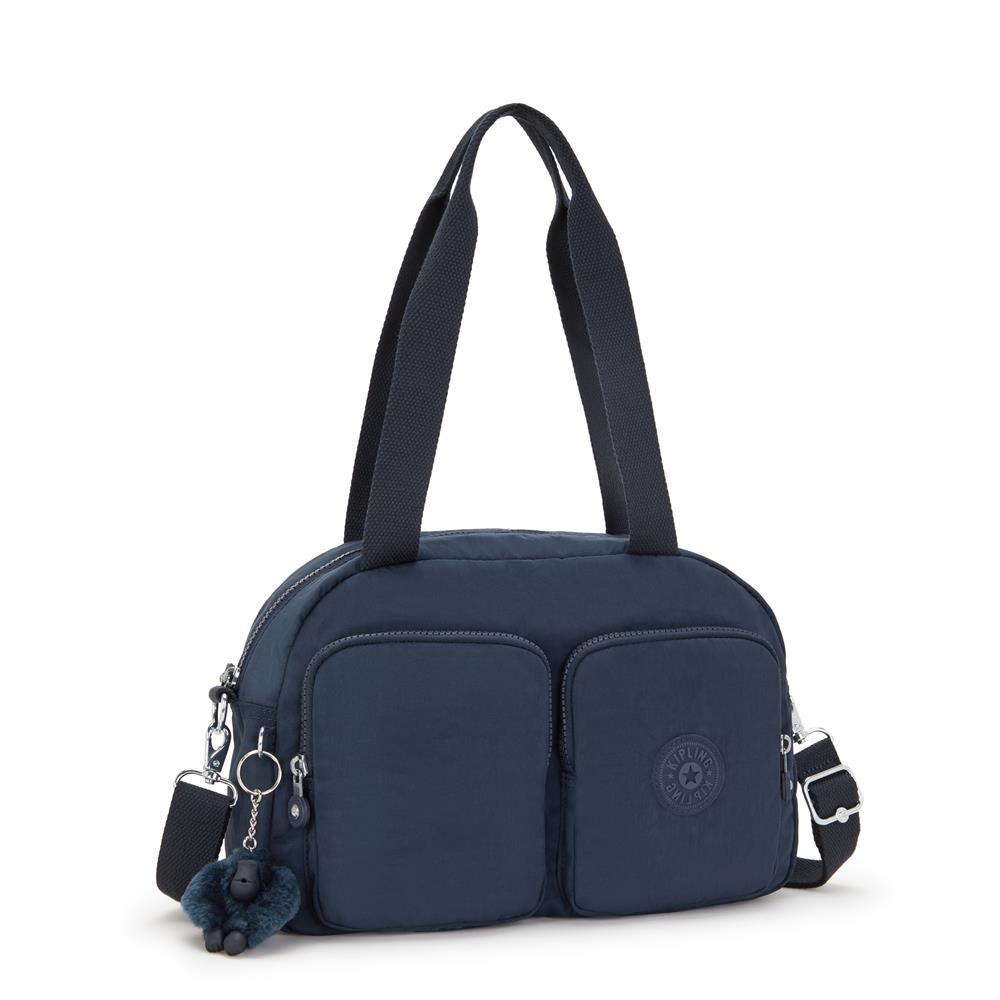 Kipling COOL DEFEA, Mittelgroße Schultertasche, Blue Bleu 2 (blau), Umhängetasche