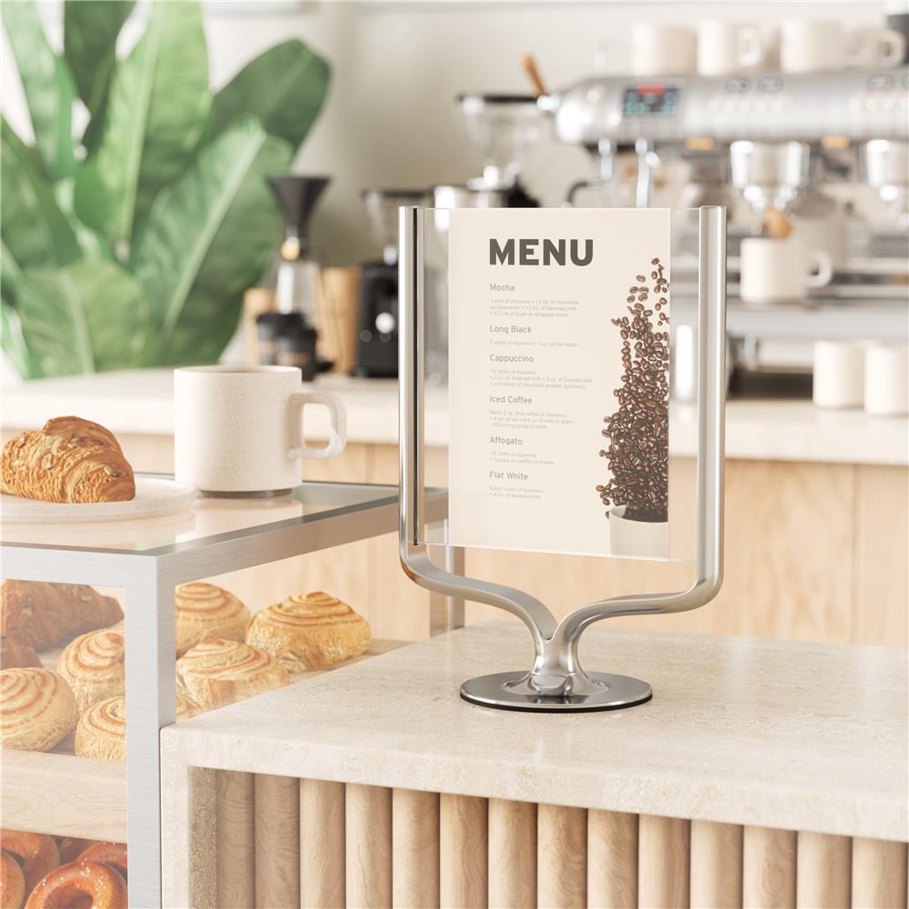 Umbra Wishbone Bilderrahmen in Chrom für Fotogrößen 10x15 und 13x18 cm