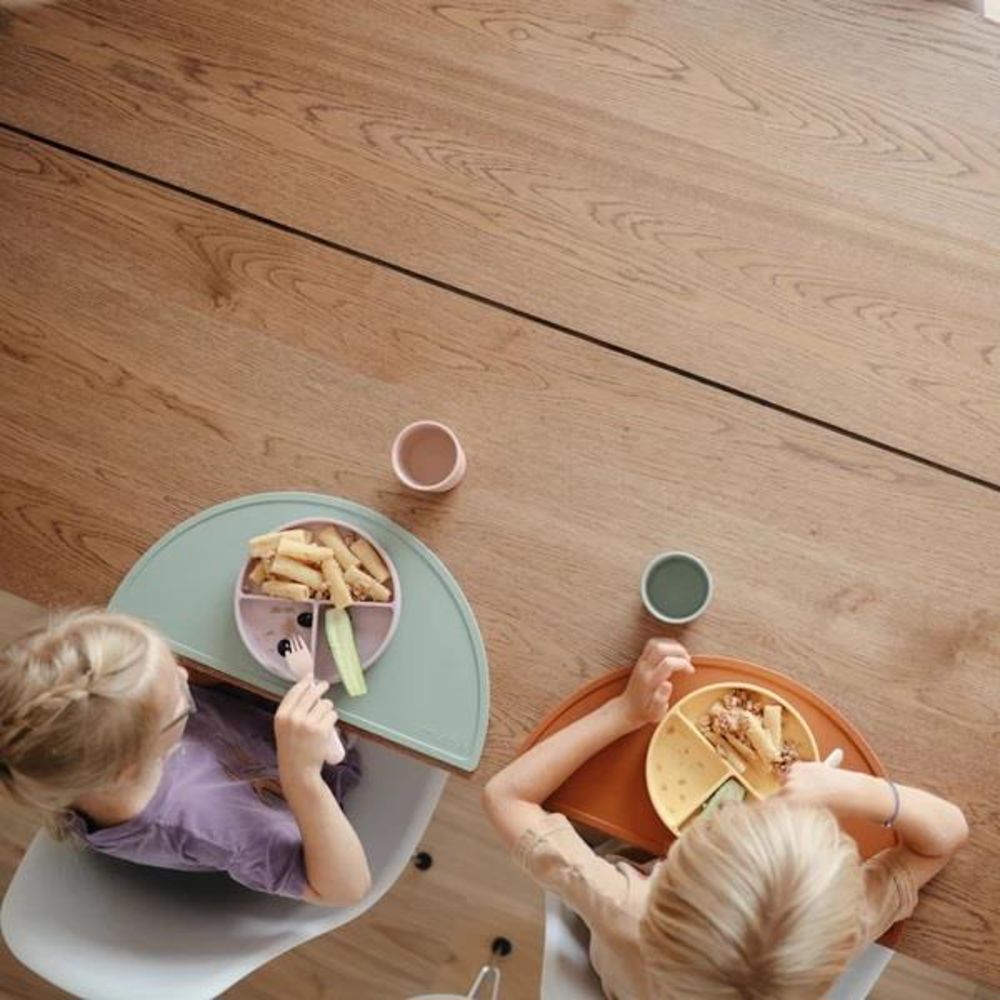 Mushie Silikon-Platzdeckchen, Cambridge Blue, Tischset, BPA-frei