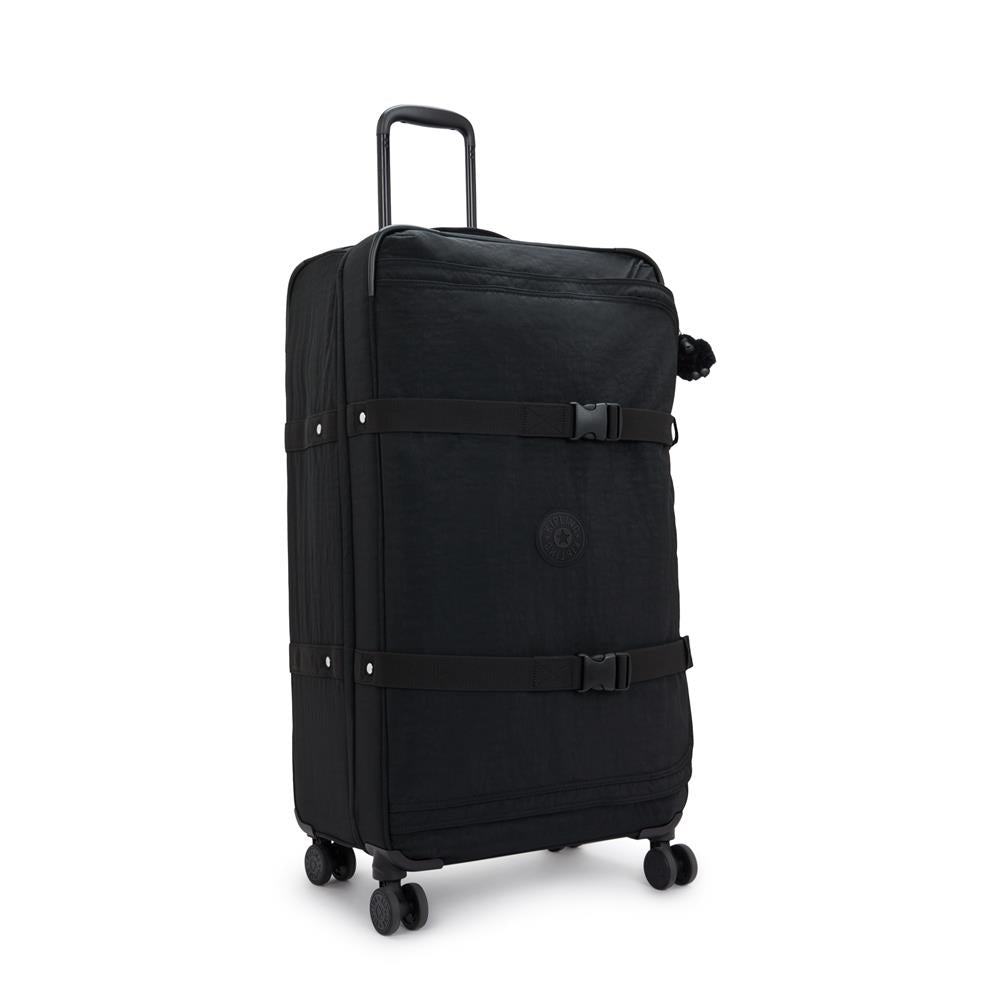 Kipling SPONTANEOUS L, Großer Reisekoffer, Black Noir (schwarz), 101L, 4-Rollen, TSA-Schloss