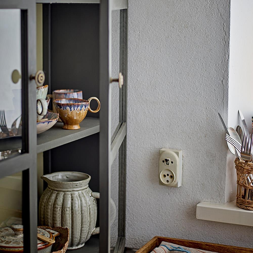 Bloomingville Indrid Krug Grau 2 Liter – Steingut, klassisch & spülmaschinengeeignet