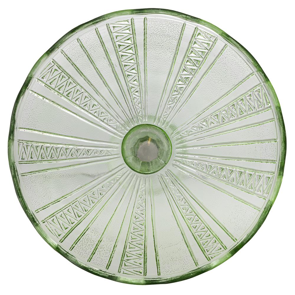 Bloomingville Kaddy Servierschale – Grünes Statement-Piece aus recyceltem Glas