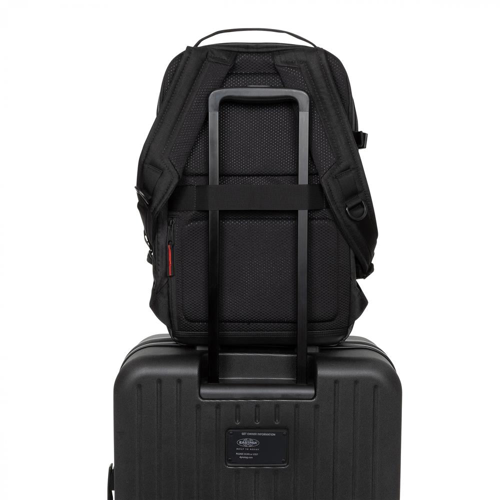 Eastpak TECUM M, Rucksack, CNNCT Rip Black (schwarz), 19L, mit Flaschenhalter und Laptopfach
