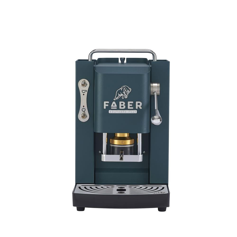 Faber Pro Deluxe 3.0 British Green Chrom ESE Pad Kaffeemaschine 44 mm