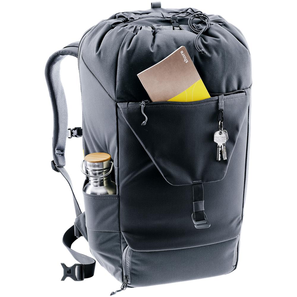 deuter Utilion 34+5, Rucksack, black (schwarz), 39L, mit Flaschenhalter und Laptopfach