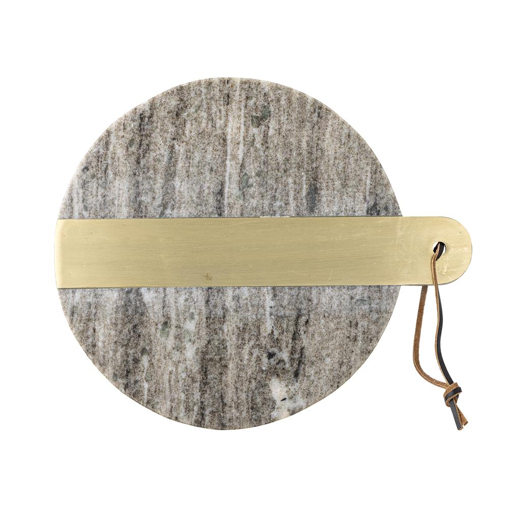 Bloomingville Villette Schneidebrett Marmor Messing 30,5x25cm edel