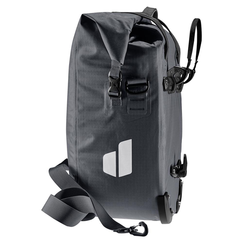 deuter Weybridge, Fahrradtasche, graphite (grau), 25L+5L, mit Bagfix-Halterung
