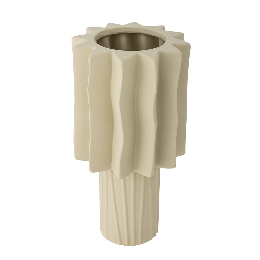 Bloomingville Pethrine Vase, Natur, Steingut D16xH29,5 cm