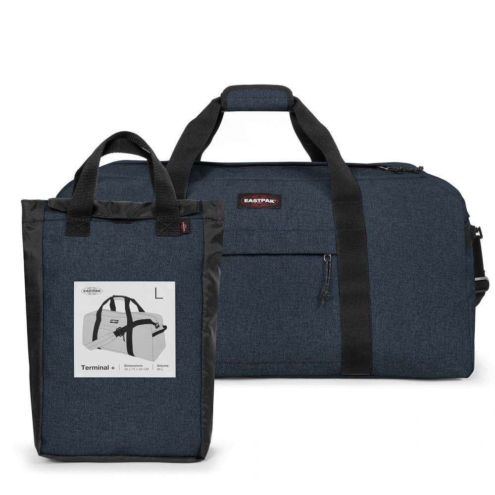 Eastpak TERMINAL +, Große Reisetasche, Triple Denim (blau), 96L