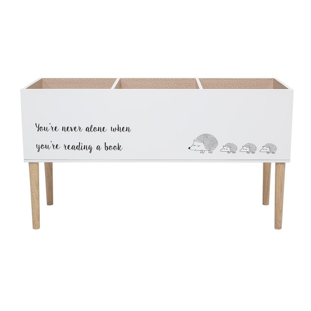 Bloomingville MINI Salam Bücherregal Standregal Igel Weiß 90 cm Kinderzimmer Spielzeugkiste Aufbewahrung