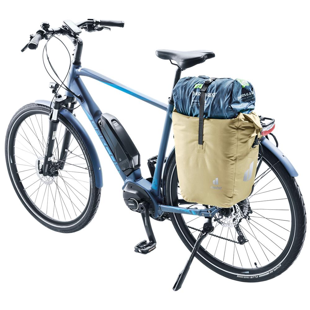 deuter Weybridge, Fahrradtasche, desert (beige), 20L+5L, mit Bagfix-Halterung