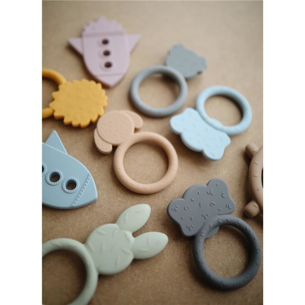 Mushie Beißring Koala, Grau, aus Silikon, BPA-frei