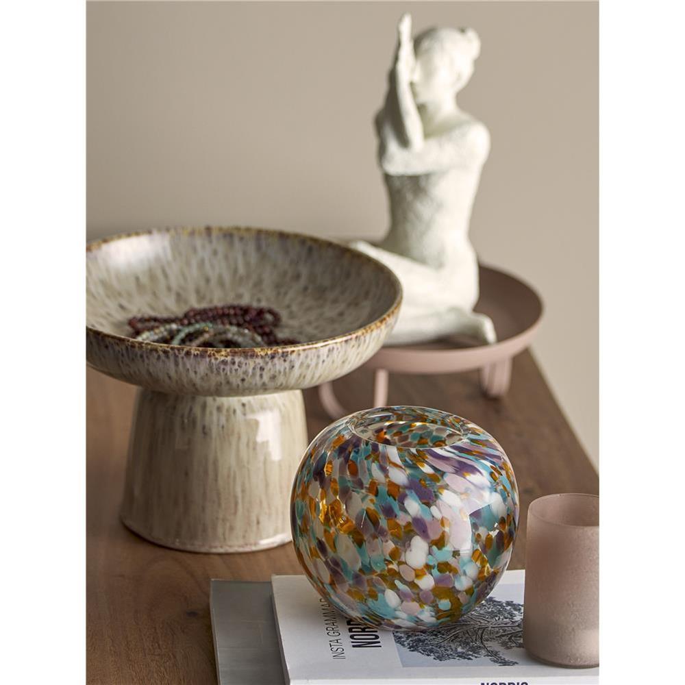 Bloomingville Kebie Tablett, Braun, Metall D20,5xH7,5 cm