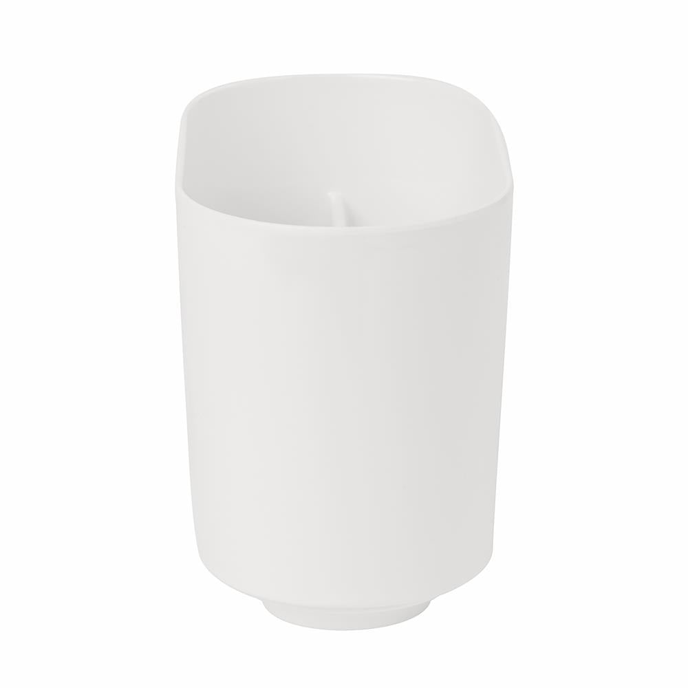 Umbra Step Zahnputzbecher Weiß Zahnbürstenhalter und Becher für Make-Up Accessoires mit drei Fächern