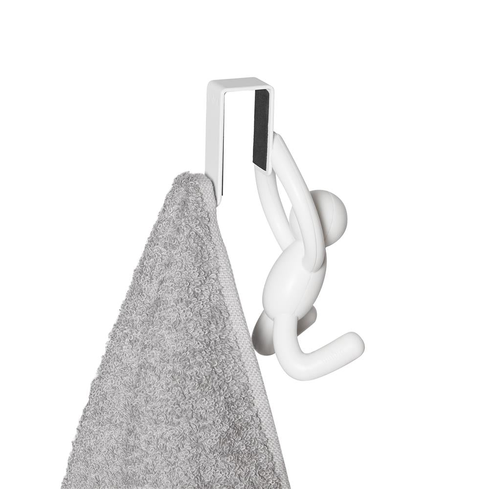 Umbra Buddy Über-der-Tür Haken für Schranktüren und Schubladen, Türhaken in Weiß, 2er Set