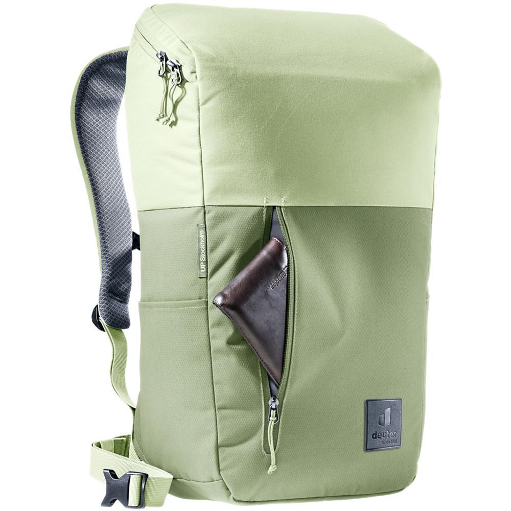 deuter UP Stockholm, Rucksack, mineral-grove (grün), 28L, mit Flaschenhalter und Tabletfach