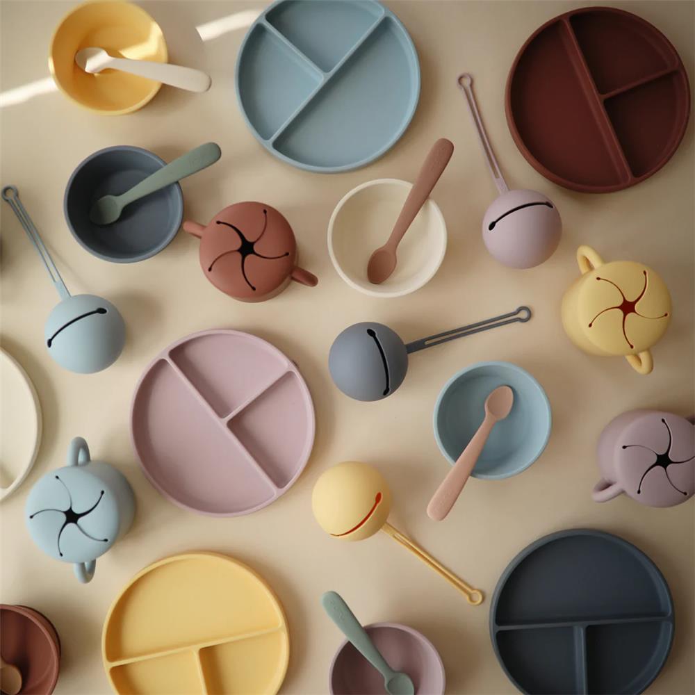 Mushie Snackbecher, Woodchuck, aus Silikon, BPA-frei