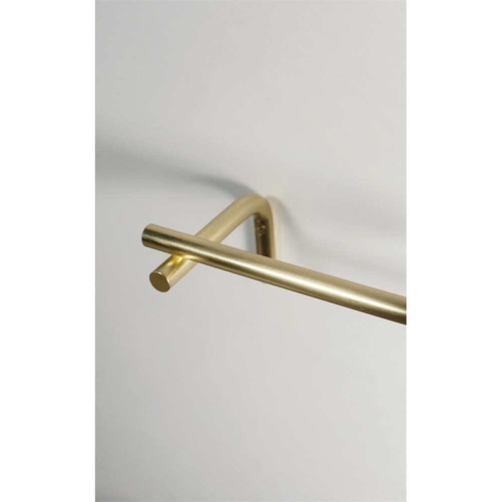 OYOY Pieni Schlichter Toilettenpapierhalter in Messing-Gold aus Edelstahl