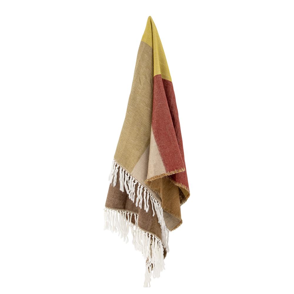 Bloomingville Ara Decke - Moderne Gemütlichkeit in Braun aus hochwertigem Acryl