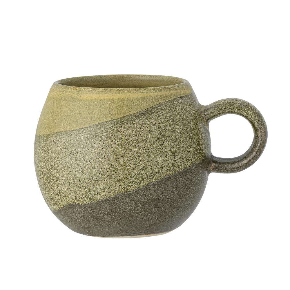 Bloomingville Paula Tasse Grün Steingut D9xH8 cm – grüne reaktive Tasse
