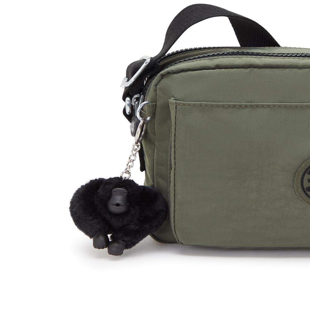 Kipling ABANU M, Mittelgroße Umhängetasche, Green Moss (grün), 4L, Schultertasche