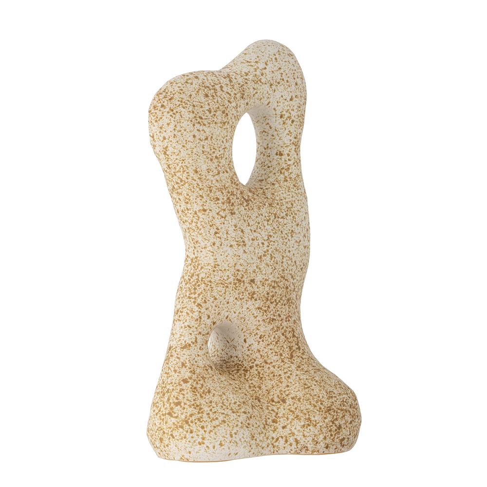 Bloomingville Raheen Dekoskulptur in Natur, 25x50 cm, aus Steingut