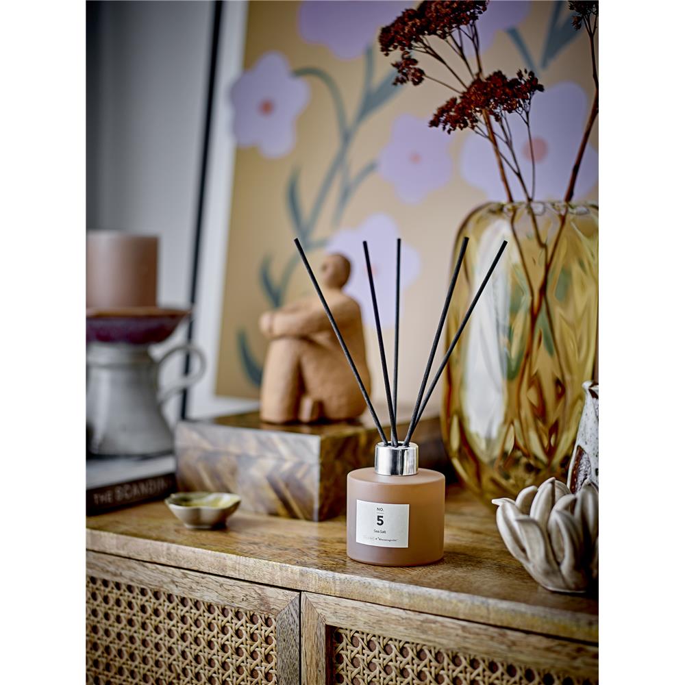 Bloomingville NO. 5 - Sea Salt Duftstäbchen, Braun, Duftflüssigkeit, Meersalz, Jasmin, Marine