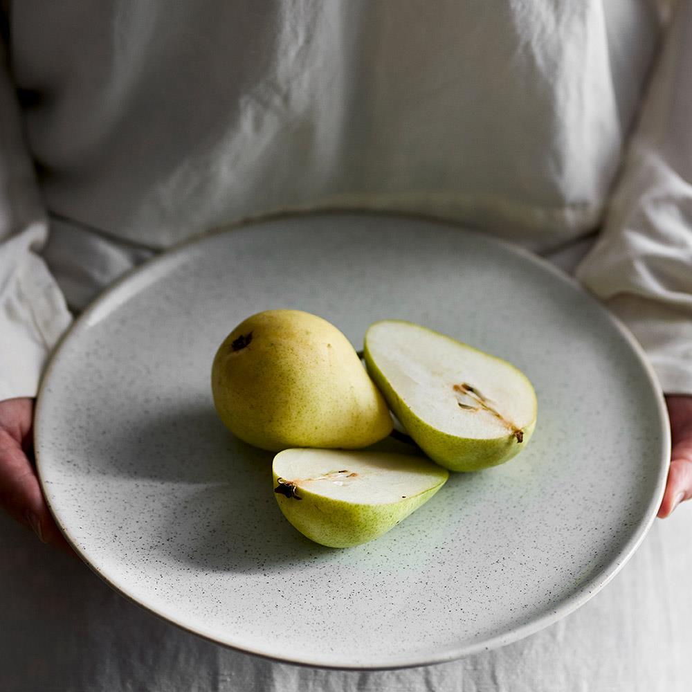 Bloomingville Addison Teller Weiß Steingut 26,5 cm skandinavisch