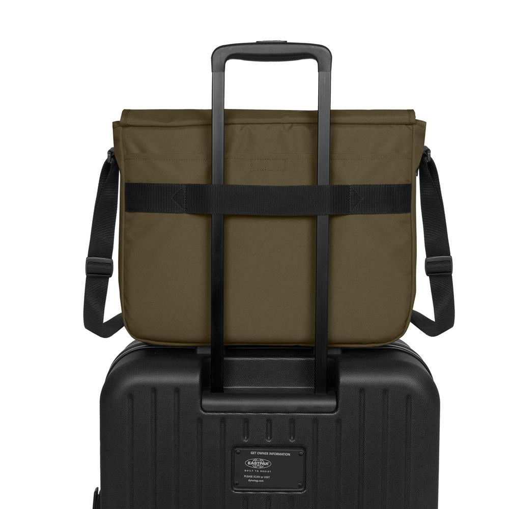 Eastpak DELEGATE +, Umhängetasche, Army Olive (grün), 20L, Laptoptasche