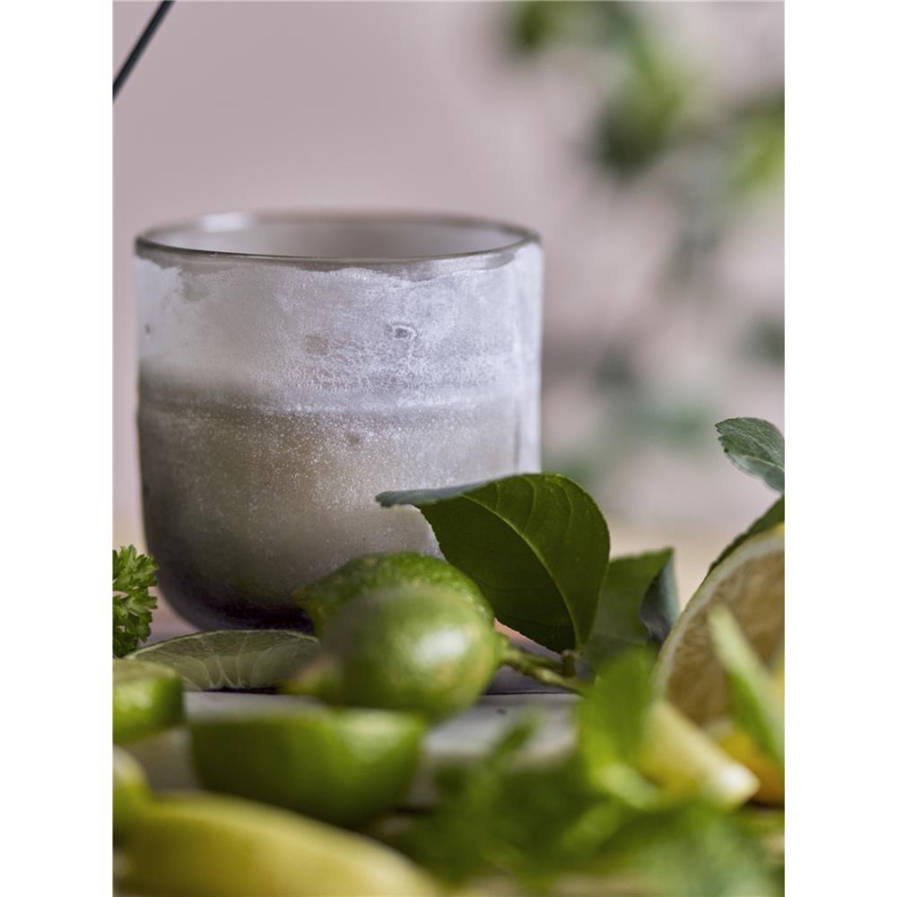 Bloomingville NO. 1 - Parsley Lime Duftkerze, Grün, Natürliches Wachs, 390G - 60 Hour - Gift Box - D10xH10,5 cm