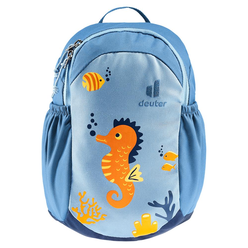 deuter Pico, Kinderrucksack, Seepferdchen (blau), Kindergartenrucksack für Kinder ab 2 Jahre