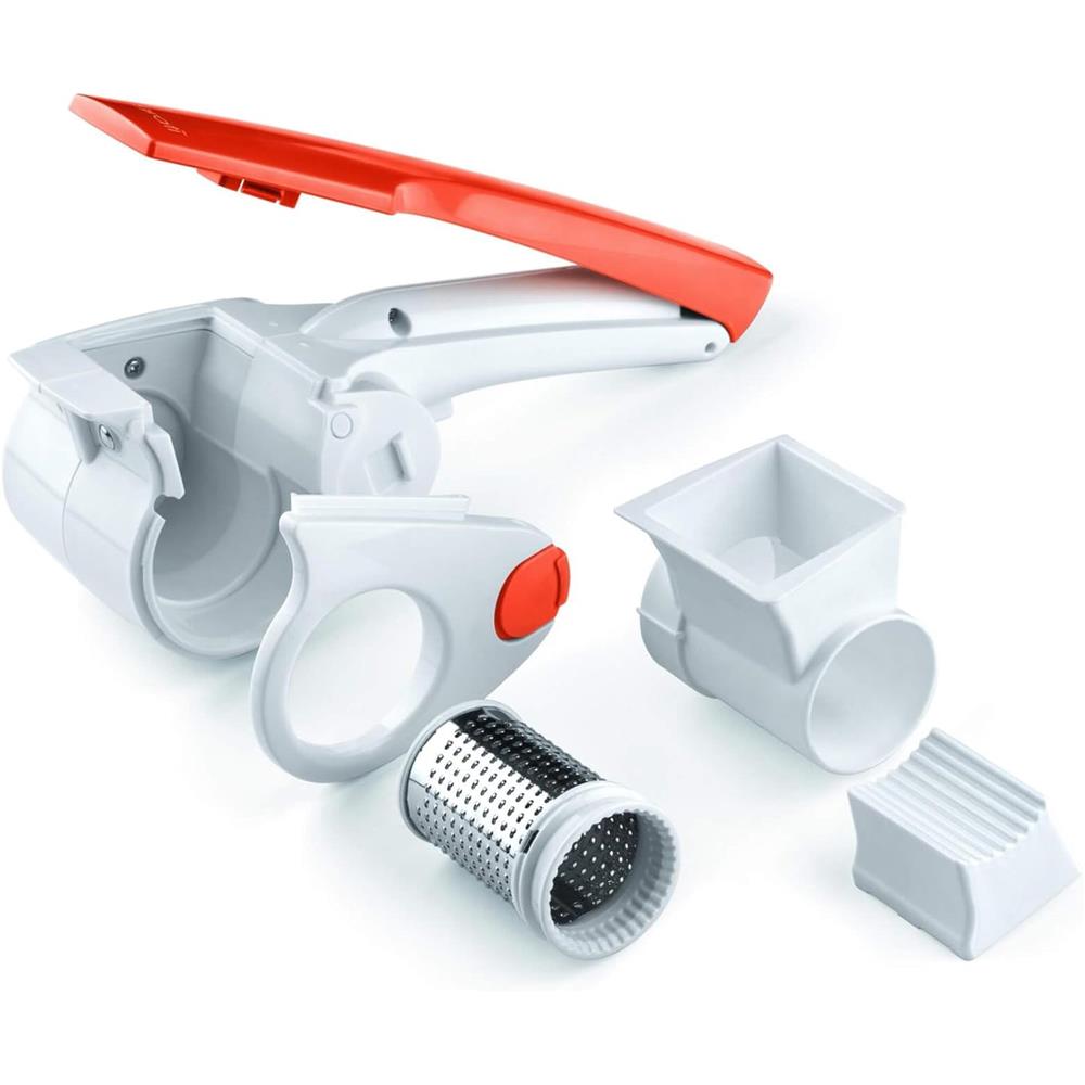Ariete Gratì 2.0 Elektrische Reibe, Orange, Akku Käsereibe Edelstahl, kabellos
