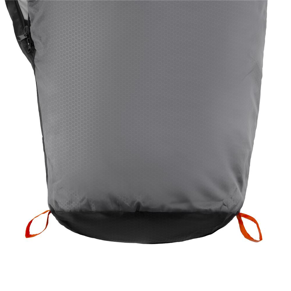 NILS CAMP Ultra Light Schlafsack Grau-Orange - leichter Sommerschlafsack für Camping & Trekking