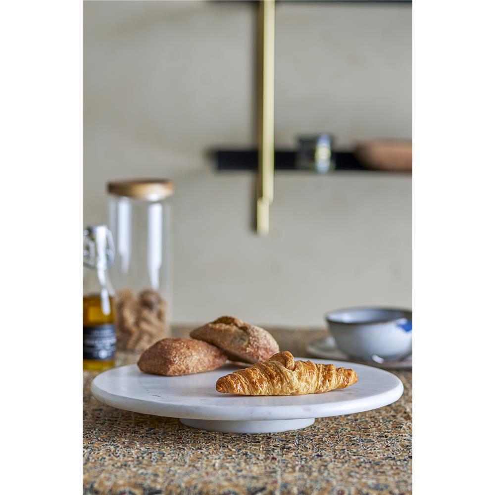 Bloomingville Ellin Drehteller Weiß Marmor 35,5 x 4 cm Servierplatte Dänisches Design