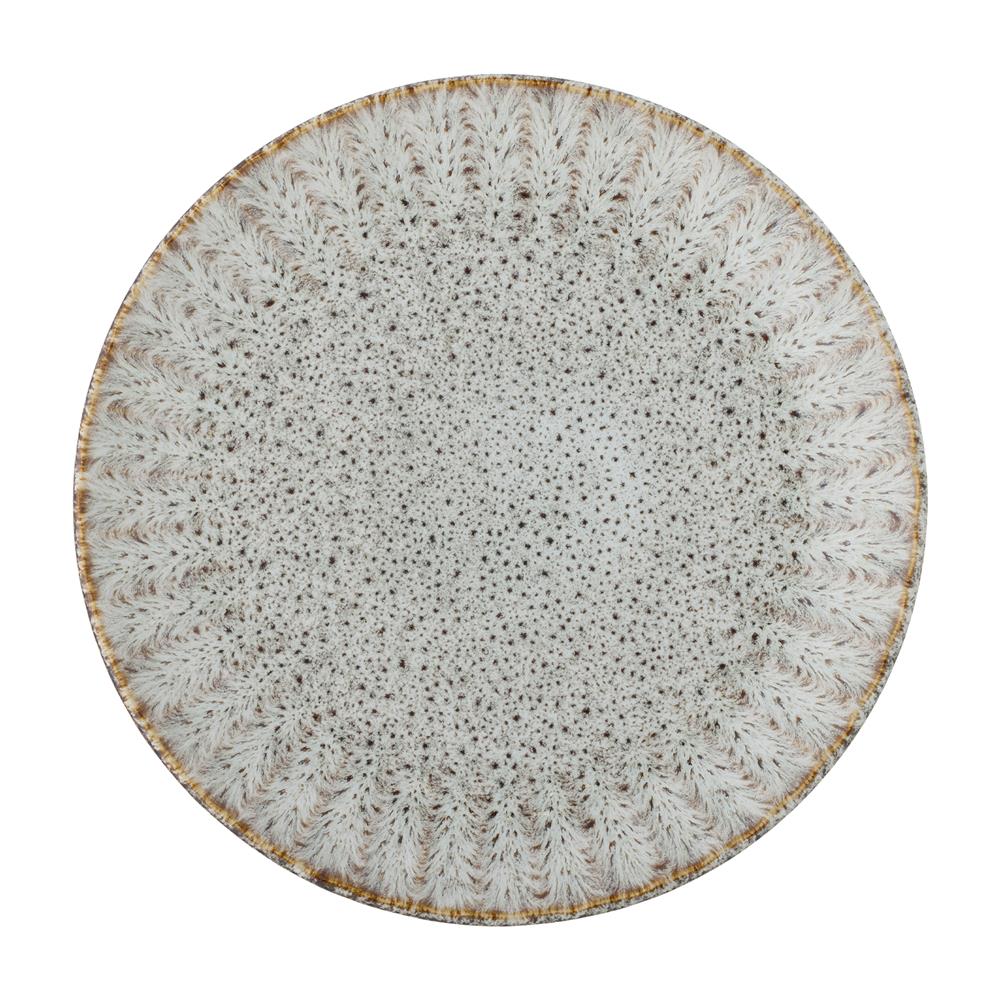 Bloomingville Fleur Teller Natur Steingut mediterran 27cm