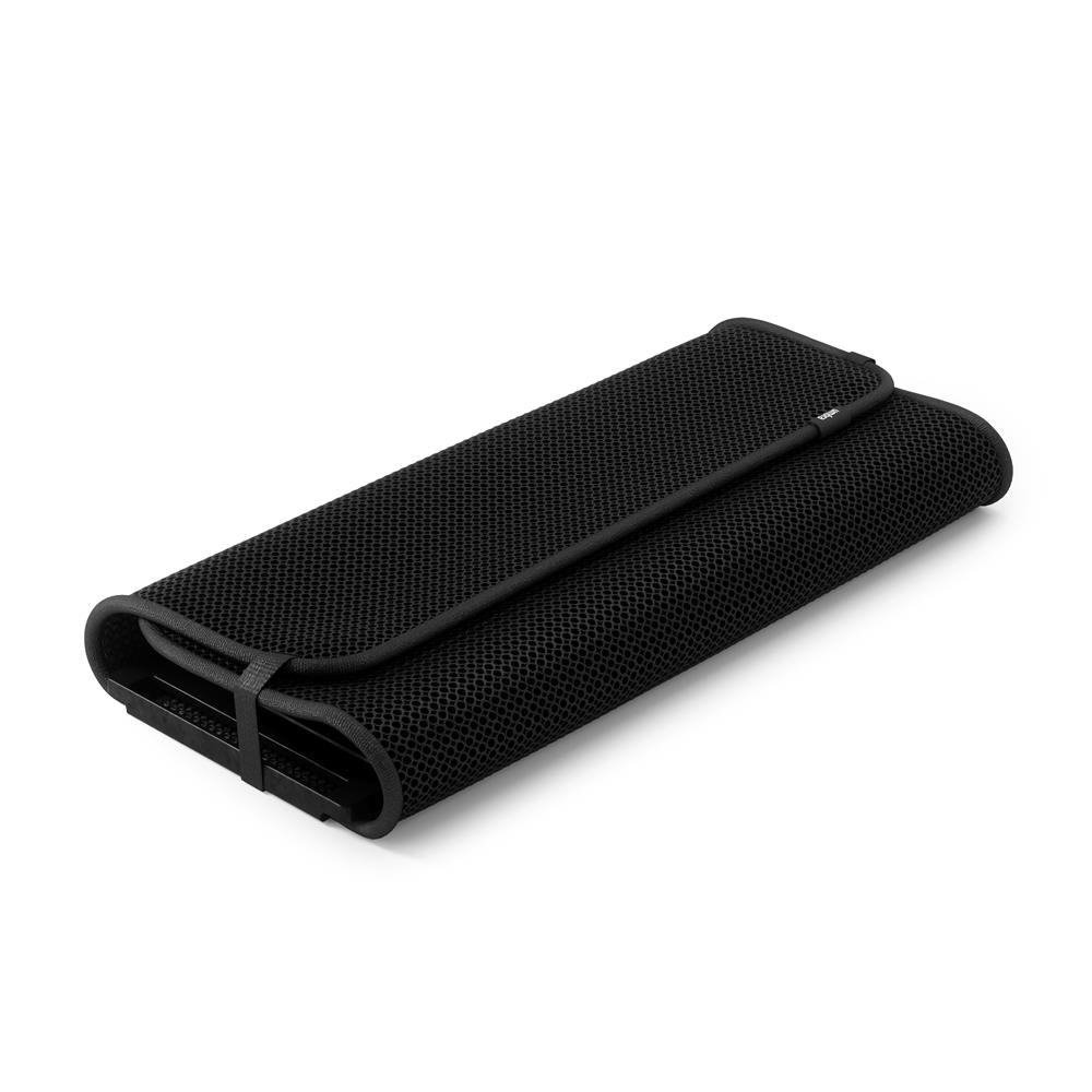 Umbra Udry Geschirr Abtropfgestell und Mikrofaser Abtropfmatte, Faltbar, Platzsparend, 61 x 45 cm, in Schwarz