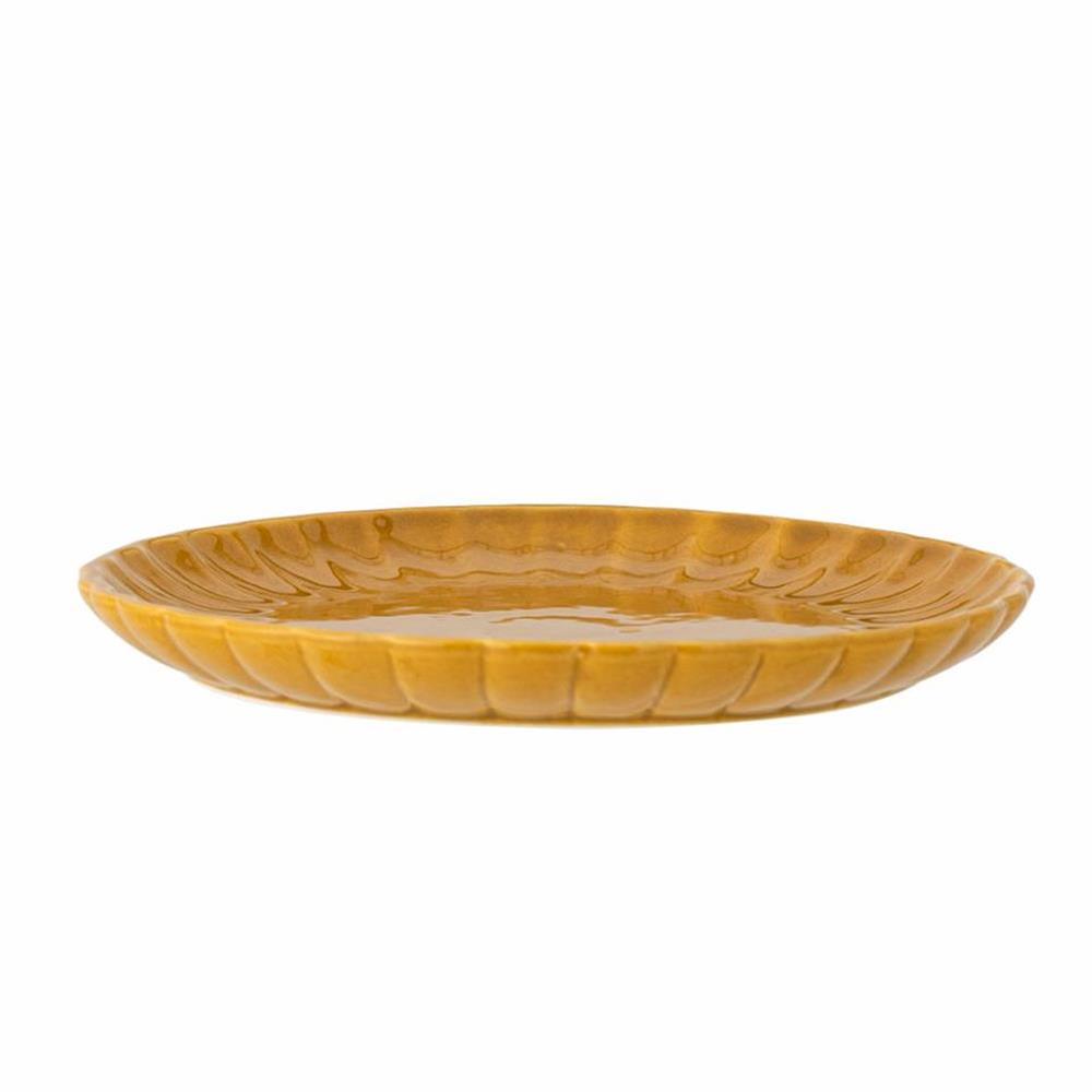 Bloomingville Latina Teller, Gelb, 20 cm, Steingut, dänisches Design