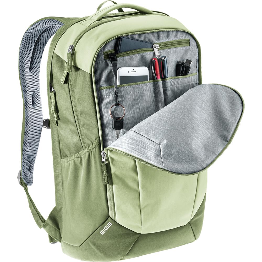 deuter Giga, Rucksack, mineral-grove (grün), 28L, mit Flaschenhalter und Laptopfach