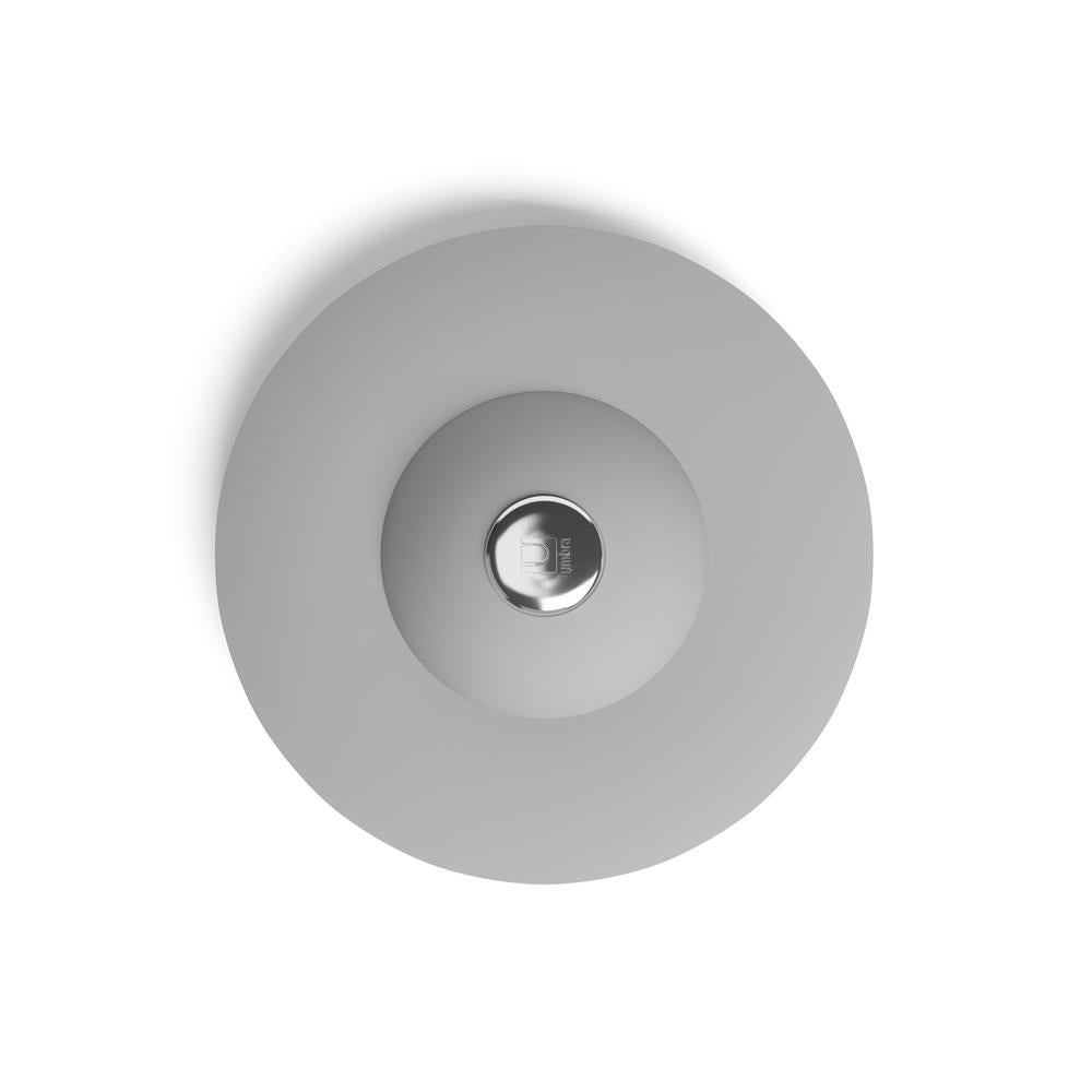 Umbra Flex Badewannenstöpsel, Haarsieb, Abflusssieb für Dusche, Badewanne, Waschbecken, in Grau