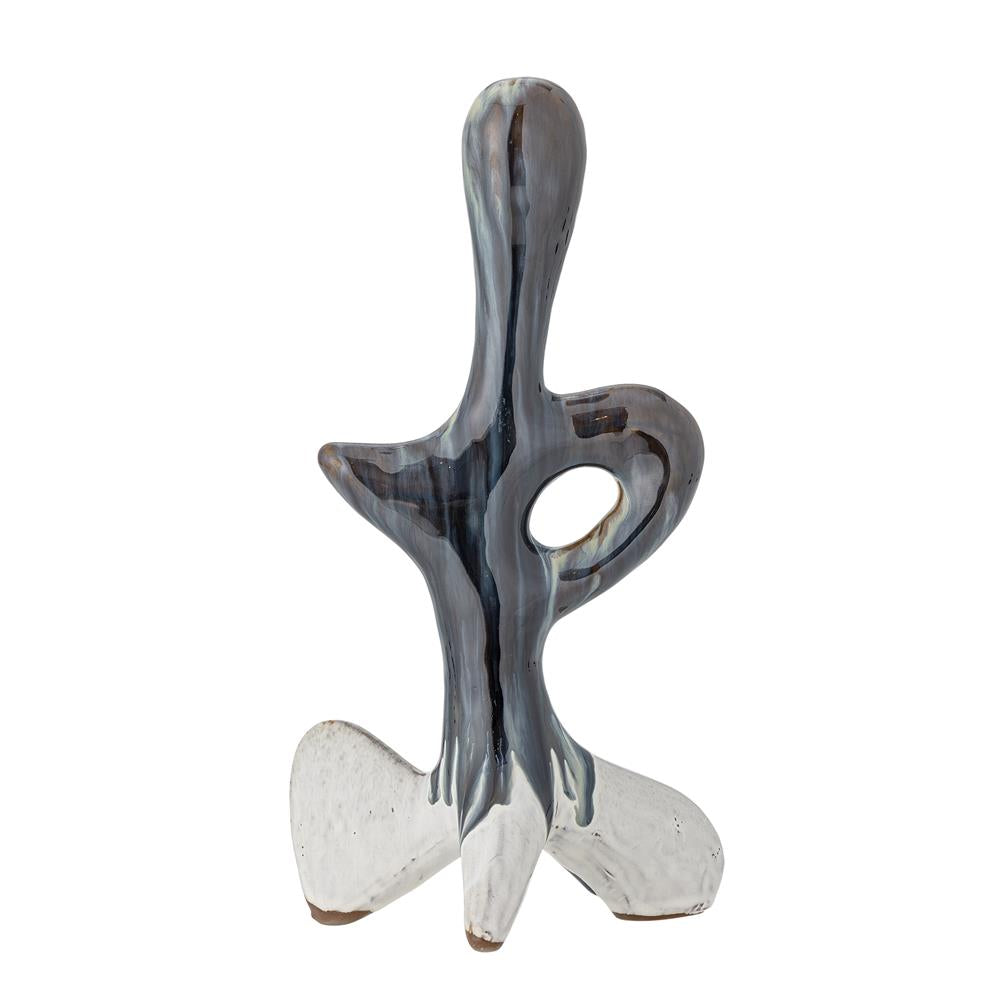 Bloomingville Harlan Deko Figur Blau Steingut 30 cm