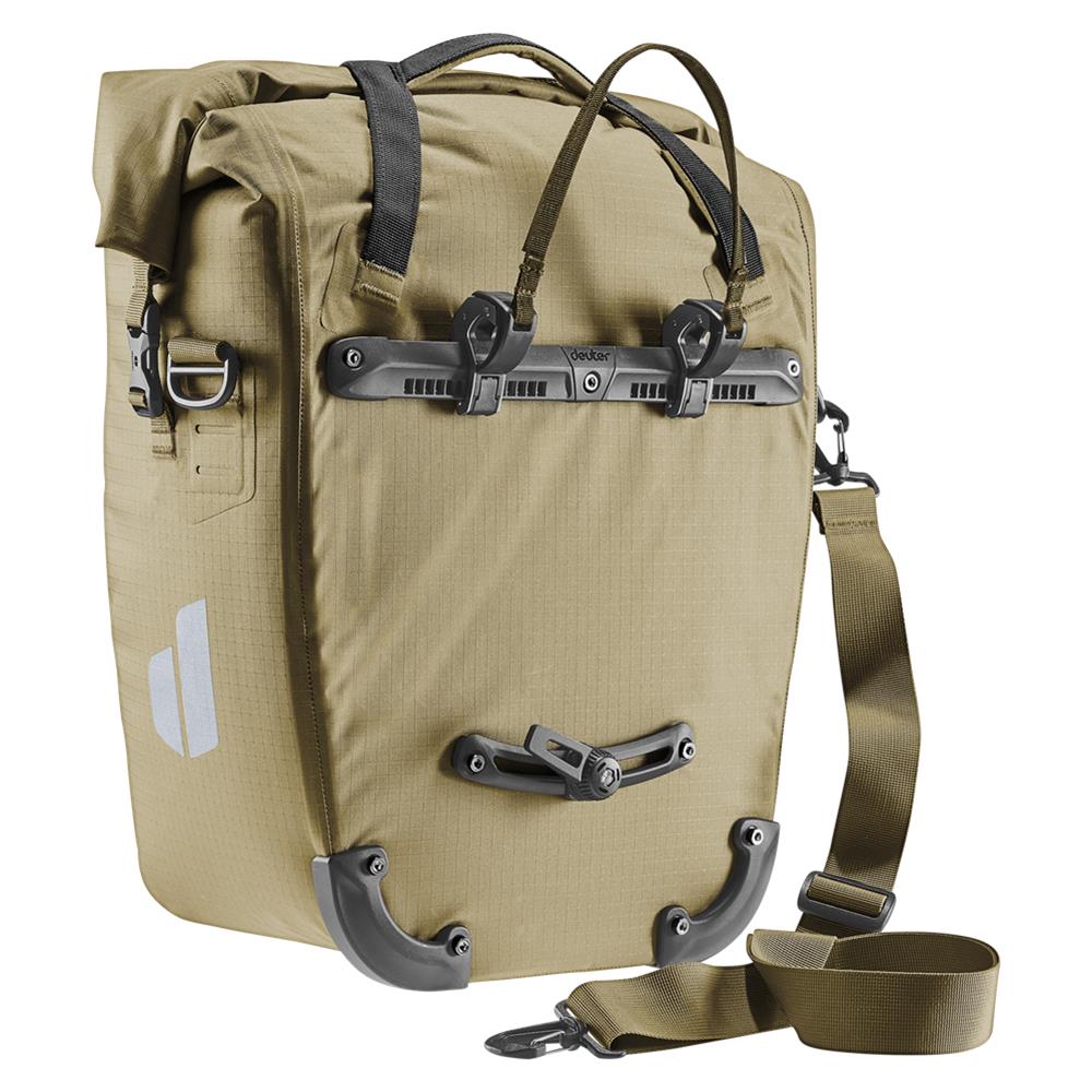 deuter Weybridge, Fahrradtasche, desert (beige), 25L+5L, mit Bagfix-Halterung