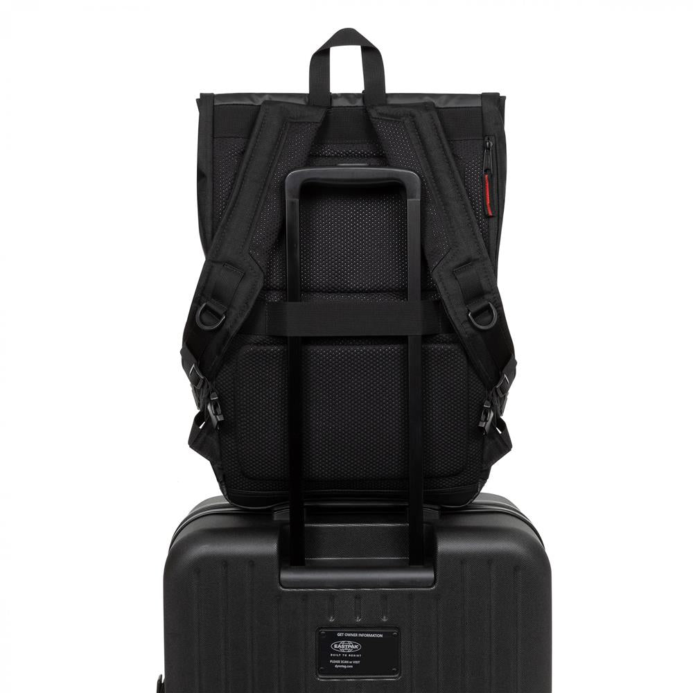 Eastpak TECUM ROLL, Rucksack, CNNCT Rip Black (schwarz), 20L, mit Flaschenhalter und Laptopfach