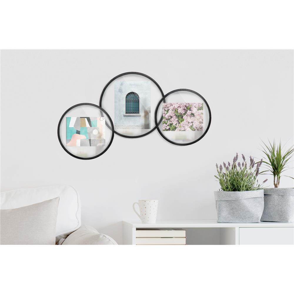 Umbra Infinity Runder Bilderrahmen für Fotoformat 13x18cm in Schwarz