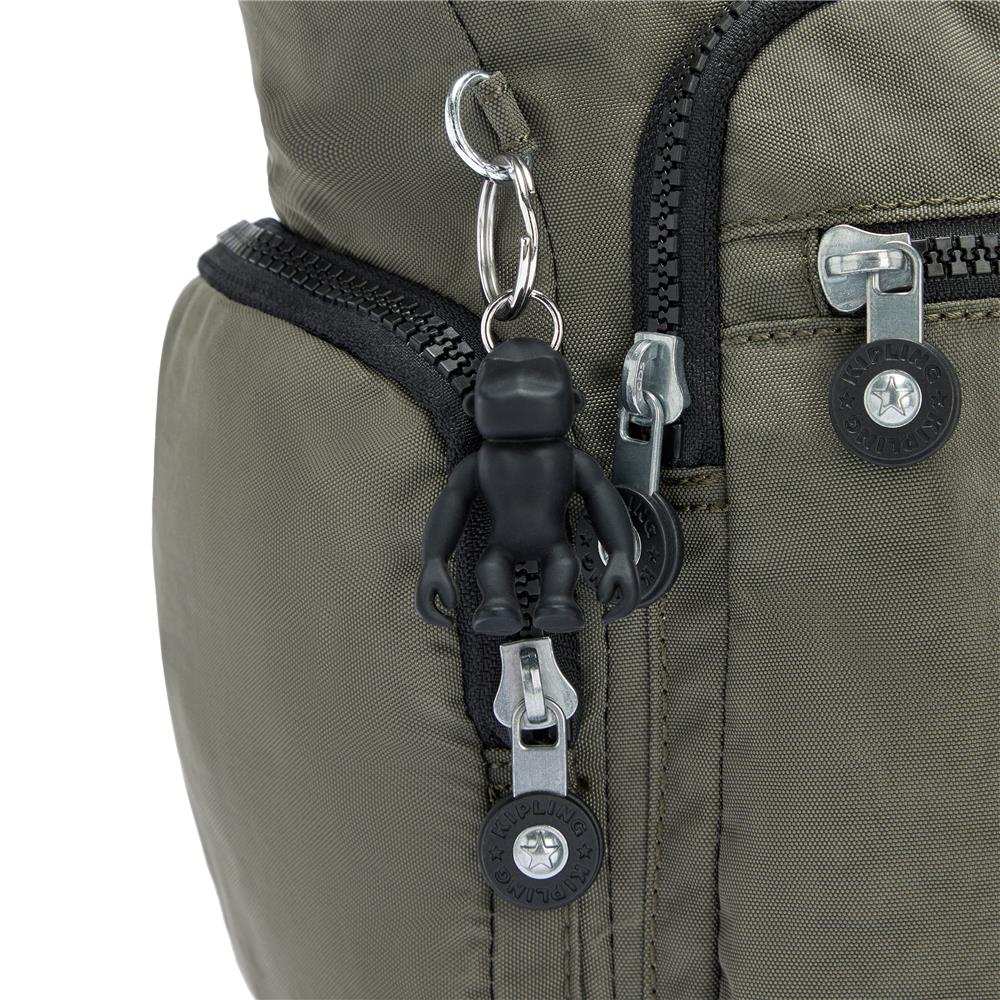 Kipling GABBIE M, Mittelgroße Umhängetasche, Green Moss (grün), Schultertasche mit Reißverschluss