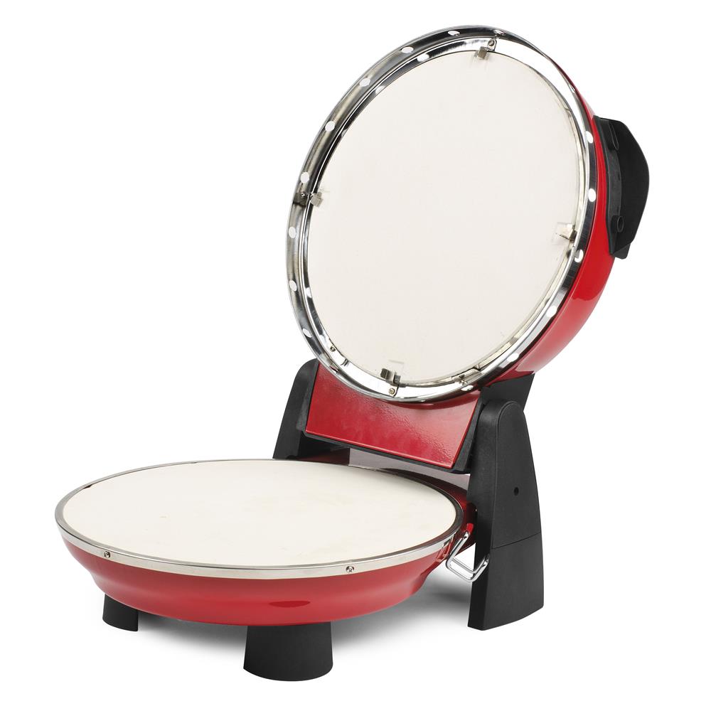 G3Ferrari elektrischer Pizzaofen Napoletana mit Pizzastein rot Pizzamaker 1200W für Pizza Ø 31cm