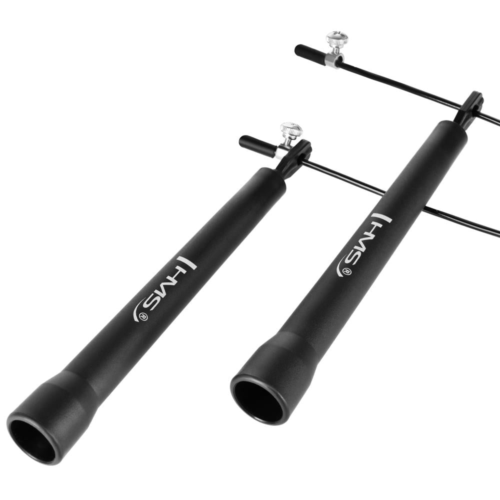 Speed Rope Springseil 280 cm Stahlseil verstellbar Schwarz | HMS SK50